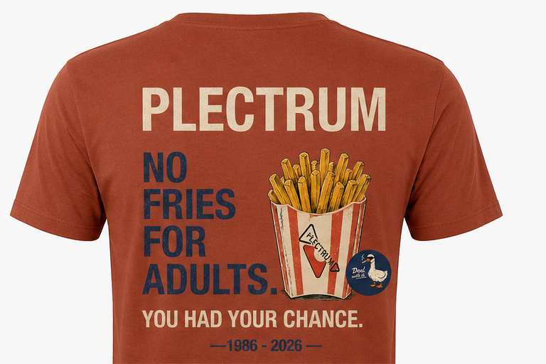 Plectrum Abschieds-Shirt